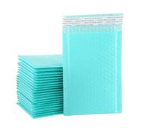 Enveloppe Bulle Enveloppes rembourrées en Poly rose, 50 pièces, sacs d'expédition doublés de bulles vrac(Blue-50pcs,15 * 18cm)