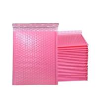 Enveloppe Bulle Sac d'expédition noir auto-scellant, 100 pièces, sacs de courrier étanches, enveloppes à bulles rembourrées(Pink 100PCS,11 * 15cm)