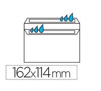 Enveloppe économique c6 114x162mm 80g autocollante coloris blanc boîte 500 unités