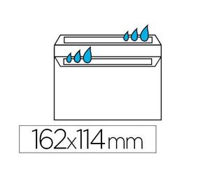 Enveloppe économique c6 114x162mm 80g autocollante coloris blanc boîte 500 unités