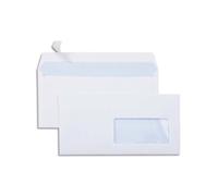 Enveloppe économique dl 110x220mm 80g adhésive fenêtre 45x100mm coloris blanc boîte 500 unités