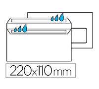 Enveloppe économique dl 110x220mm 80g autocollante fenêtre 35x100mm coloris blanc boîte 500 unités