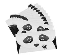 Enveloppe et Papier à Lettres Lot de 10 avec Dessin Coloré de Panda Mignon en Papier Kraft Raffiné de Haute Gamme Carte de Salutations Carte de l'Invitation Cadeau de Noël Anniversaire Mariage