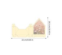 Enveloppe florale - 5 pièces Sac pliable en forme de portefeuille, enveloppe pour Saint Valentin - Pour anniversaire, mariage, fiançailles, fête des mères, remise de diplôme et fêtes