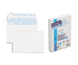 Enveloppe gpv économique vélin blanc 75g c6 114x162mm adhésive paquet 50 unités