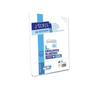 Enveloppe gpv économique vélin blanc 80g c5 162x229mm adhésive paquet 50 unités