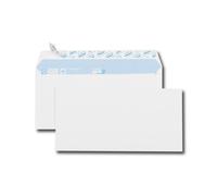 Enveloppe gpv vélin blanc 90g dl 110x220mm adhésive fond gris paquet 25 unités