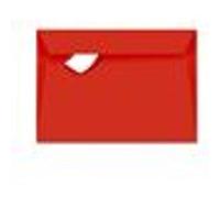 Clairefontaine Enveloppes C6 Rouge Corail 120g Auto-Adhésives Lot 20 - Format standard 11,4 x 16,2 cm, Papier Lisse, Invitation Mariage, Faire-Part, Cartes & Correspondance - Pollen - Réf. 55996C
