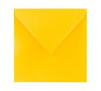 Enveloppe Pollen Clairefontaine jaune pastel 165 x 165 mm - Paquet de 20