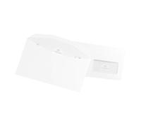 Enveloppe pour mise sous pli automatique 114 x 229 mm La Couronne 80 g avec fenêtre 45 x 100 mm blanche - Boîte de 1000