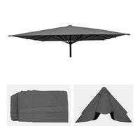 Enveloppe Pour Parasol Gastronomie Hwc-D20, Enveloppe De Rechange, 5x5m (Ø7,2m) Polyester Anthracite Noir