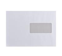 Enveloppe recy 162 x 229 mm Bruneau 80 g avec fenêtre 45 x 100 mm blanche - Boîte de 500 - Enveloppes commerciales - Bruneau
