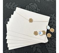 Enveloppe rétro en lin épais pour cartes postales, motif Bergame, lettres d'affaires de mariage, 30 pièces/lot, 17.5x12.5cm 23x16.2cm-Western