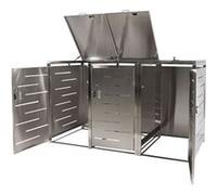 Enveloppement pour 3 poubelles MENDLER HWC-E83, 108x61x76cm acier affiné G