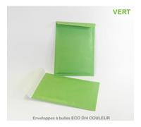 Enveloppes à bulles - Enveloppebulle - Lot de 10 - Vert - Format 180x260 mm - Fermeture autocollante