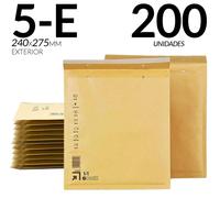 Enveloppes à bulles - Enveloppes en papier kraft rembourrées - 200 pièces - 240 x 275 mm - Protection contre les chocs - Envoi sécurisé