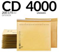 Enveloppes à bulles - Enveloppes pour documents - Paquet de 4000 - 20 x 17,5 cm - Papier kraft - Protection contre les chocs - Pour un envoi sécurisé