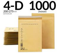 Enveloppes à bulles - Format 4D - 1000 pièces - 200 x 275 mm - Papier kraft - Protection contre les chocs - Expédition sécurisée