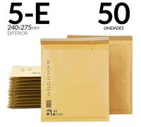 Enveloppes à bulles rembourrées - Capacité de charge 5 kg - 50 pièces - 24 x 27,5 cm - Amortissantes - Pour un envoi sécurisé