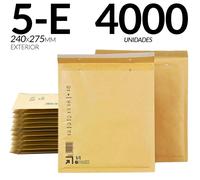 Enveloppes à bulles rembourrées - Enveloppes d'expédition robustes - Format 5-E - 4000 pièces - 24 × 27,5 cm - Expédition sécurisée - Protection contre les chocs