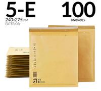 Enveloppes à bulles rembourrées - Format C5 - Papier kraft - 100 pièces - 240 x 275 mm - Pour un envoi sécurisé
