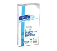 Enveloppes - Blanche - DL - 110x220mm - A fenêtre - Paquet de 50 - GPV