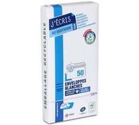 Enveloppes - Blanche - DL - 110x220mm - Auto adhésive - Paquet de 50 - GPV
