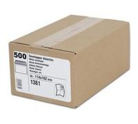 Enveloppes blanches (dl) 80 g autocollantes en bte de 500. 110 x 220 mm (dl),fenêtre 45 x 100 mm G