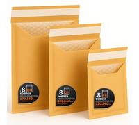 Enveloppes Bulles Expédition, Kraft, Blanc ou Mixte - Fermeture Auto - Pochettes Papier avec Protection Bulles, Pour Envois Sécurisés - Pack L - Ofituria (Kraft, 24 enveloppes)