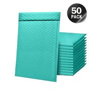 Enveloppes De Courrier Rembourrées À Bulles Vertes, 50 Pièces, Pour Emballage, Sac D'expédition Auto-Scellant, Magasin De Rembourrage À Bulles