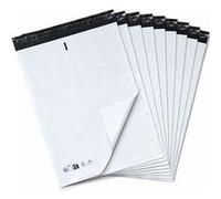 Enveloppes d'expédition Waytex Pack de 100 - 45x65 cm - Opaque - Autocollantes - Recyclables LDPE - Blanc Blanc