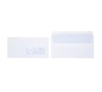 La couronne boîte de 500 enveloppes 110x220 blanc 80 g à fenêtre 35x100 autocollante 1386
