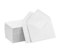 Enveloppes En Papier Kraft,DIN C6,130 g/m²,pour lettres, carte de vœux, carton d’invitation, carte d’anniversaire-Blanc,25 pièces