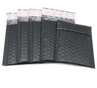 Enveloppes en plastique à bulles, format 5x7 pouces, noires, auto-adhérentes, lot de 100