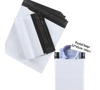 Enveloppes en plastique, dimensions 32 x 45 cm, lot de 100, auto-adhésives et étanches