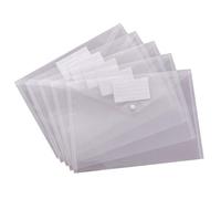 Enveloppes En Plastique Transparent Avec Fermeture À Pression, 30 Paquets, Dossiers De Documents, Fichiers A4, Avec Pochette Pour Étiquettes, Pour L'école