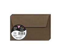 Paquet de 20 enveloppes Pollen 90x140mm 120g/m2 - Marron taupé