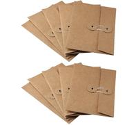 Enveloppes Kraft Vintage Avec Fermeture Bouton Et Ficelle, Lot De 10, 17 x 11,5 cm, Marron, Invitations Mariage Cartes Postales
