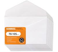 Enveloppes Papier, Enveloppes Blanches avec Rabat Pointu, Enveloppes pour Invitations et Lettres, Enveloppes pour Cartes de Visite, Enveloppes Cartes, Anniversaires - Ofituria (70x105mm, 100 pcs)