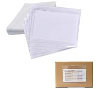 Enveloppes Pour Documents, Pochette Transparente Adhesive, Pochette D’Expédition Autocollante, Enveloppes Pour Bordereau de Livraison, Convient Aux Documents de Format A5, 25 Pièces, Transparent