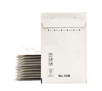 Enveloppes rembourrées, enveloppes d'expédition, sacs en papier avec intérieur à bulles, couleur blanche, sacs d'expédition avec fermeture adhésive, 50 enveloppes (120 x 220 mm)