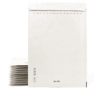 Enveloppes rembourrées, enveloppes d'expédition, sacs en papier avec intérieur à bulles, couleur blanche, sacs d'expédition avec fermeture adhésive, 10 enveloppes (300 x 420 mm)