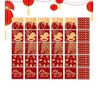 Enveloppes Rouges de Monnaie Cadeau Lot 2026 Nouvel An Cheval Motif Doré | 30 Pièces Enveloppes Rouges Festival du Printemps Pour Célébration Anniversaire Mariage Fête Bureau Adultes