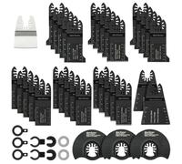 Enventor 45Pcs Lame Scie Oscillante, Kit de Lame Multifonction | Lame Outil Multifonction Universelle pour Fein Multimaster, Dremel, Bosch, Makita, Dewalt et plus encore