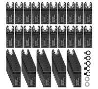 Enventor 67Pcs Lame Scie Oscillante pour Bois, Plastique | Kit de Oscillants Lame de Scie Universelle pour Fein Multimaster, Dremel, Bosch, Makita, Dewalt et plus encore