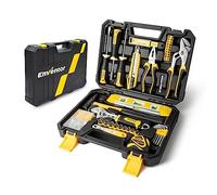 ENVENTOR Boîte à Outils, 158 Pièces Malette Outils Complete, Caisse à Outil avec jeu de Tournevis, Marteau, Pinces et ouille à Cliquet, Bricolage, Garage, Boîte à Outils de Voiture