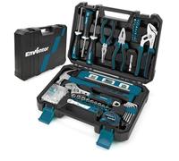 ENVENTOR Caisse à Outil, 158 Pièces Malette Outils Complete, Boîte à Outils avec jeu de Tournevis, Marteau, Pinces et ouille à Cliquet, Bricolage, Garage, Boîte à Outils de Voiture