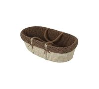 Couffin bébé en fibres naturelles tressées léopard TU
