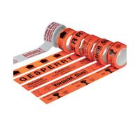 Enviro Pack Ruban adhésif de signalisation 50 mm x 66 m -Risque de rupture- Quantité:6