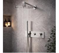 Envol colonne de douche encastrée mécanique chromée Essebagno